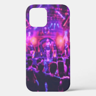 Blurred of club party in pastel color style on sof iPhone 12 case