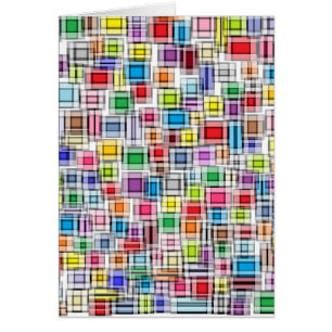 Blurred Squares Card
