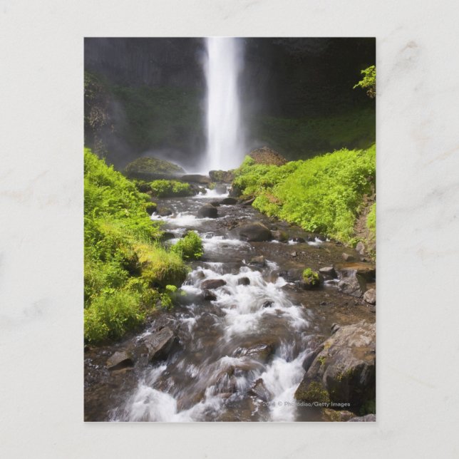 Blurred Waterfall and River Postcard (Front)