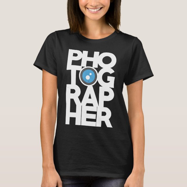 Blurry Photography Design Camera Lense Gift For Ph T-Shirt (Front)