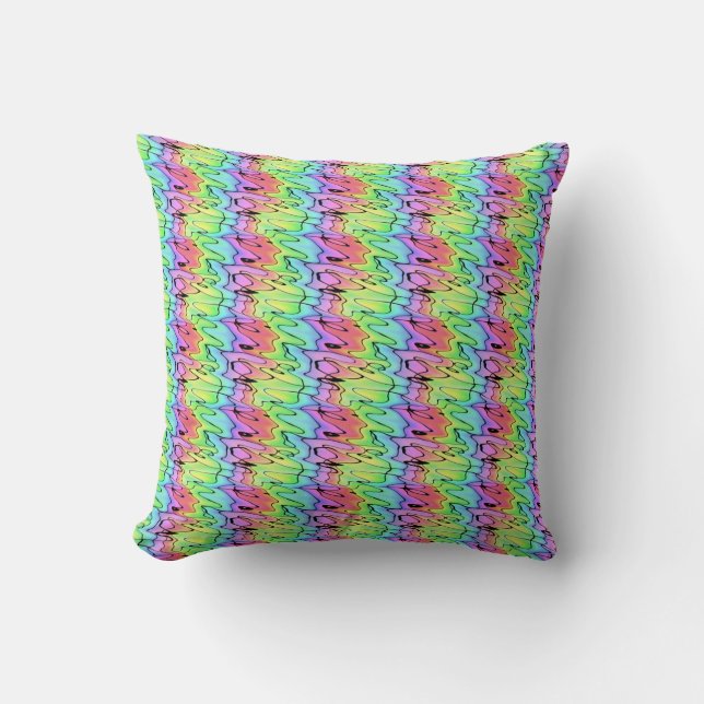 Blurry Rainbow Cushion (Front)