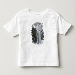 Blurry Waterfall Surrounded by a Snowy Forest Toddler T-Shirt