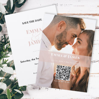 Blush Ampersand Photo Save the Date | Wedding Invitation
