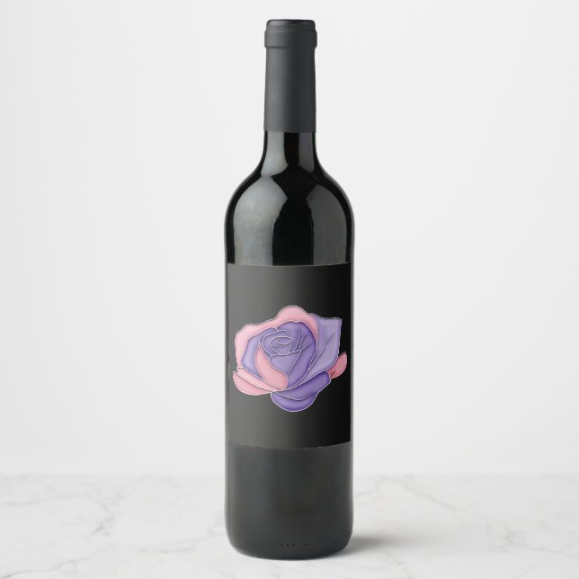 Blush and Bloom Rose Wine Label (Front)
