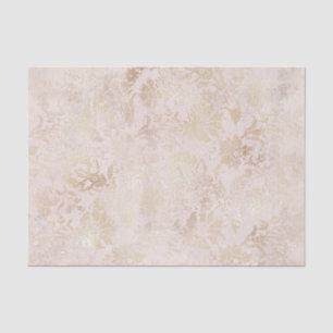 Blush and Gold Vintage Damask Tissue Paper