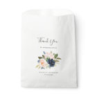 Blush and Navy Flowers | White Thank You Wedding