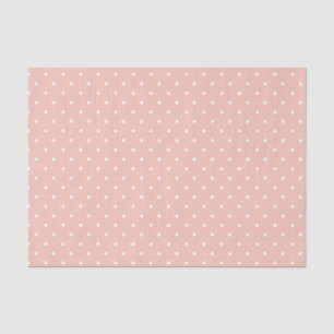 Blush and White Polka Dot Tissue Paper