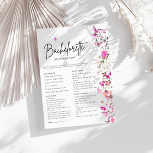 Blush Bachelorette Scavenger Hunt Bridal Game