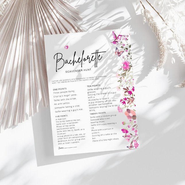  Blush Bachelorette Scavenger Hunt Bridal Game (Creator Uploaded)