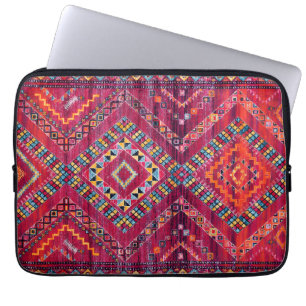 Blush Bazaar: Pink Moroccan Heritage Elegance Laptop Sleeve