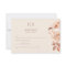 Blush Beige Monogram Wedding RSVP Card