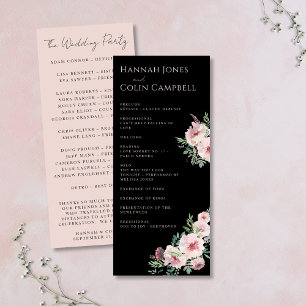 Blush & Black Elegant Floral Watercolor Program