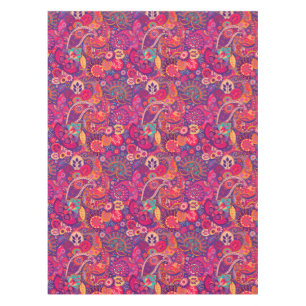 Blush Bloom: Artistic Pink Garden Pattern Tablecloth