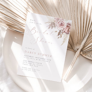 Blush Bloom Bridal Shower Invitation