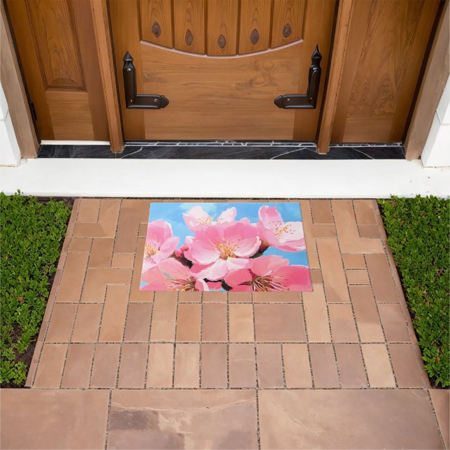 Blush Bloom Cherry Blossom Doormat (Outdoor)