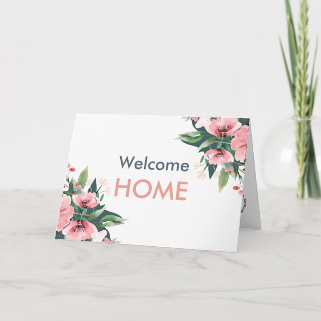 Blush Bloom Closing Day Grey Real Estate Agent Card (Front)