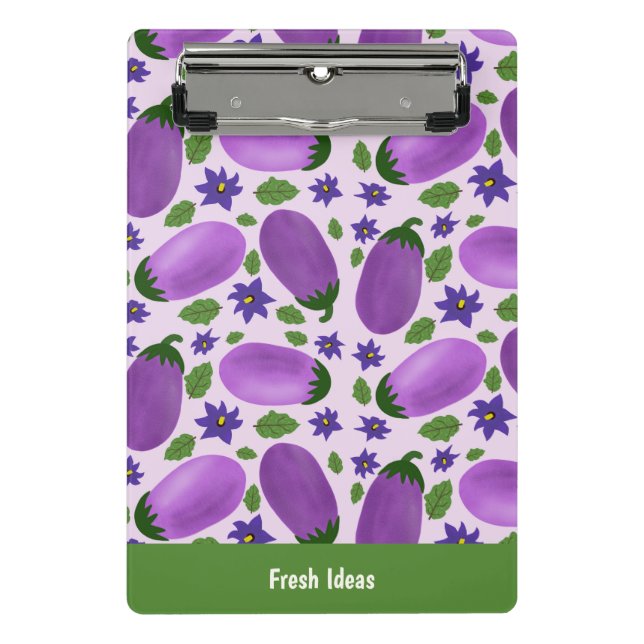 Blush & Bloom Eggplant Collection – Soft Lilac Mini Clipboard (Front)