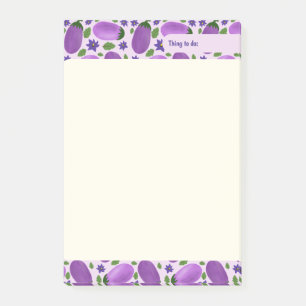 Blush & Bloom Eggplant Collection – Soft Lilac Post-it Notes