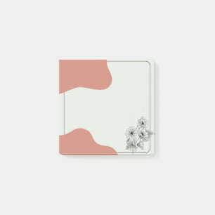 Blush & Bloom Floral Post-it Notes