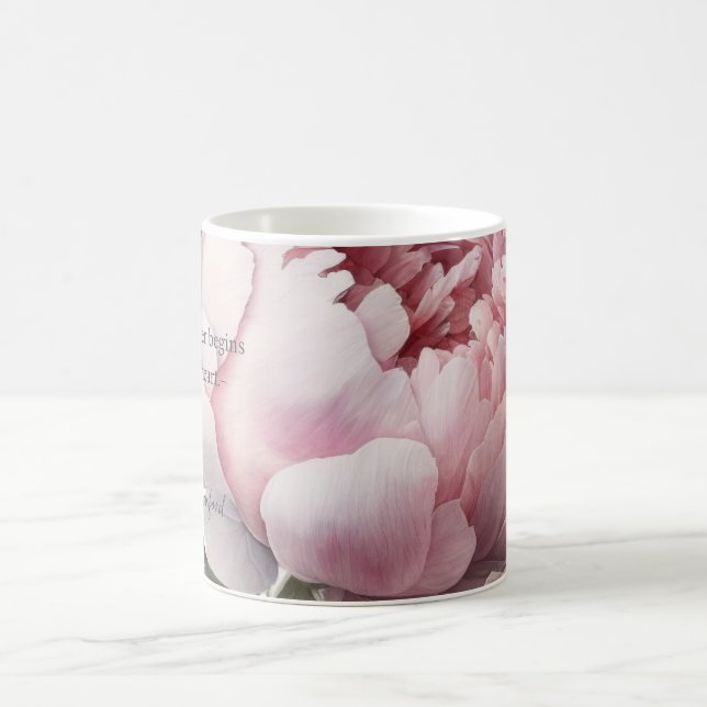 Blush bloom Mug_ Peony Coffee Mug (Center)