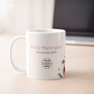 Blush Bloom Rose Real Estate Agent Coffee Mug