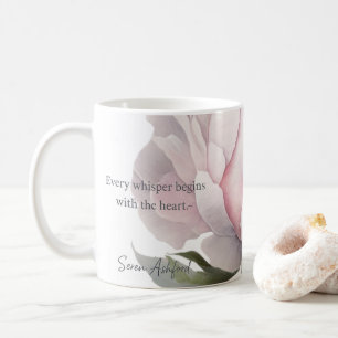 Blush bloom with whispered words Mug