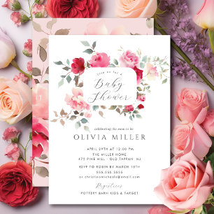 Blush Blossom Baby Shower Invitation