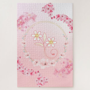 Blush Blossom Blessing – Gentle Floral Jigsaw Puzzle