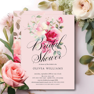 Blush Blossom Bridal Shower Invitation