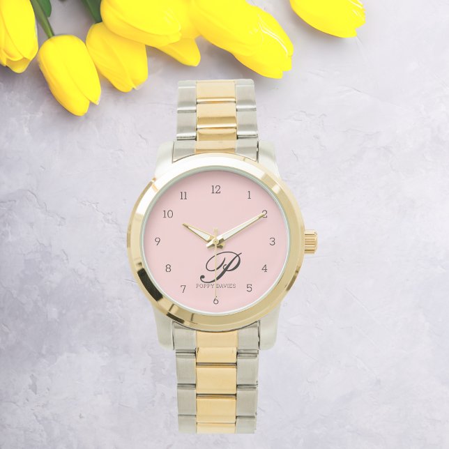 Blush Blossom Script Elegance Watch (Creator Uploaded)