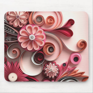 Blush Blossoms Mouse Pad