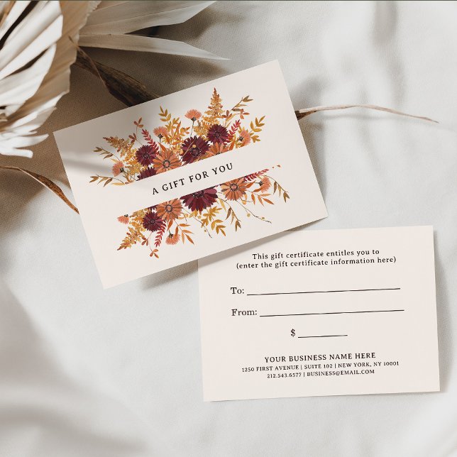 Blush Boho Wildflowers | Gift Certificate (Creator Uploaded)
