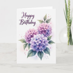 Blush Botanical Birthday Card