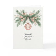 Blush Botanical Pine Bauble Christmas