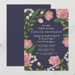 Blush Bouquet Baby Shower Invitation
