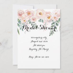 BLUSH BRIDAL SHOWER INVITATION,BRIDAL SHOWER INVITATION