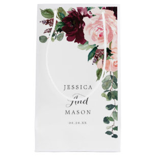 Blush Burgundy Hotel Wedding Gift Bag