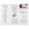 Blush Burgundy Tri-Fold Wedding Program Memory