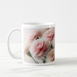 Blush Carnation Dreams Coffee Mug