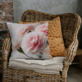 Blush Carnation Dreams Cushion