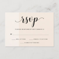 Blush Cascade | Subtle Stripes Wedding RSVP