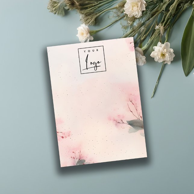 Blush Cherry Blossom Logo Blank Jewellery Display Business Card (Creator Uploaded)
