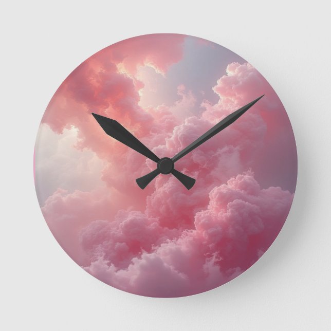 Blush Cloud Mirage 2 Round Clock (Front)
