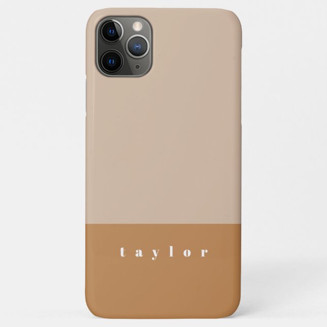 Blush Colour Block Personalised Case-Mate iPhone Case (Back)