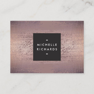 Blush Confetti Rain Pattern Modern Business Card