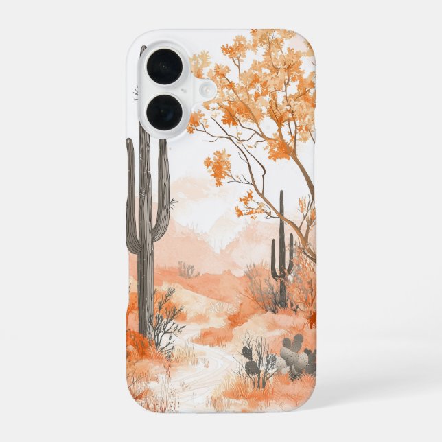 Blush Desert Bloom Phone Case (Back)