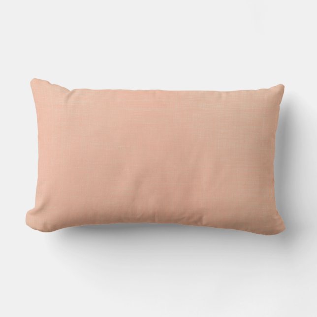 Blush Distressed Solid Colour Lumbar Cushion (Front)