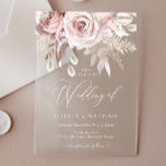 Blush Dusty Rose Boho Trending All Seasons Wedding Acrylic Invitations<br><div class="desc">Blush Dusty Rose Boho Trending All Seasons Wedding Acrylic Invitations

See matching collection in our Niche and Nest Store</div>
