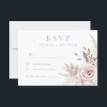 Blush & Dusty Rose Boho Trending Designer Wedding RSVP Card<br><div class="desc">Blush & Dusty Rose Boho Trending Designer Wedding Invitation RSVP Card

Response Card

See matching wedding invitation and items in Niche and Nest Store. Chat to request more items</div>
