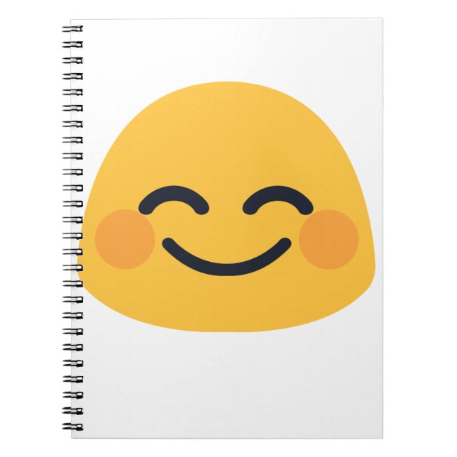 Blush Emoji Notebook (Front)